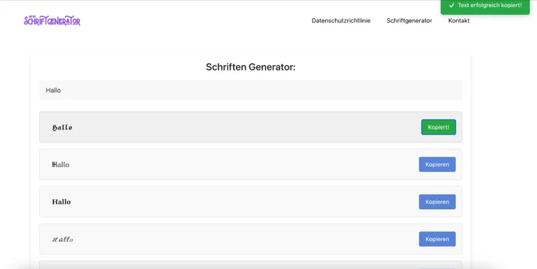 schriftgenerator